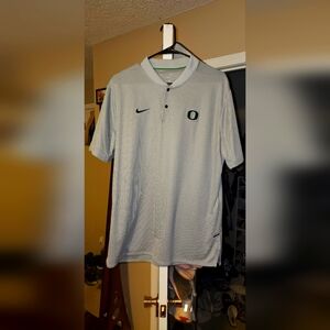 Oregon Duck Nike dri fit large baseball shirt